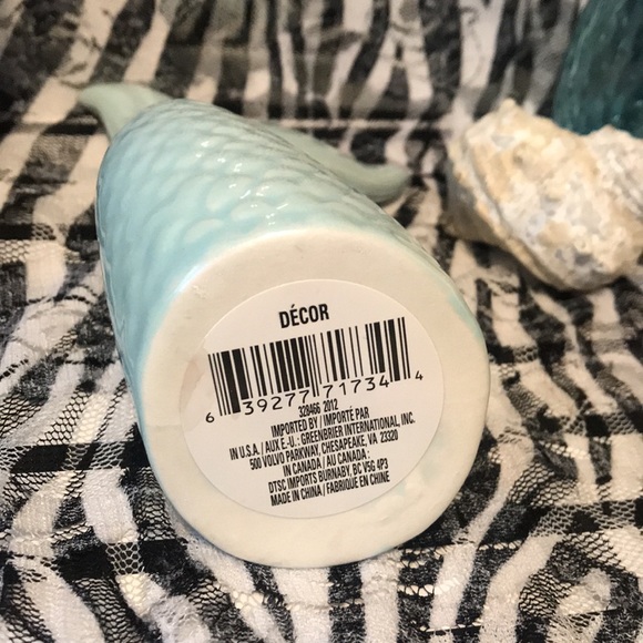 Ceramic Decorative Aqua Mermaid Tail - Picture 3 of 5